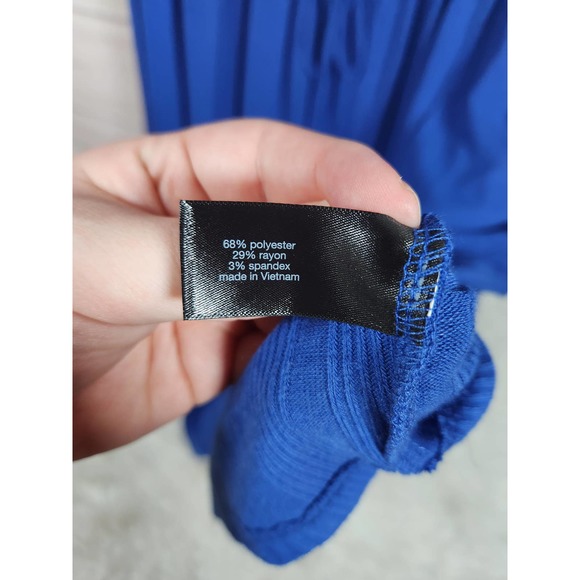 Lane Bryant Womens Sweater Dress Cowl Neck Long Sleeve Tie‎ Waist Blue 22/24 - Picture 4 of 6